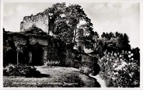 Ak Ahorntal in der Fränkischen Schweiz, Schloss Rabenstein, Burggarten