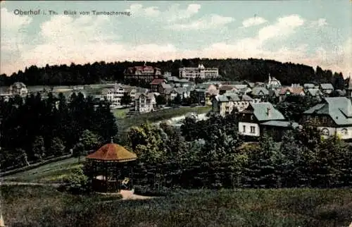 Ak Oberhof im Thüringer Wald, Blick vom Tambacherweg