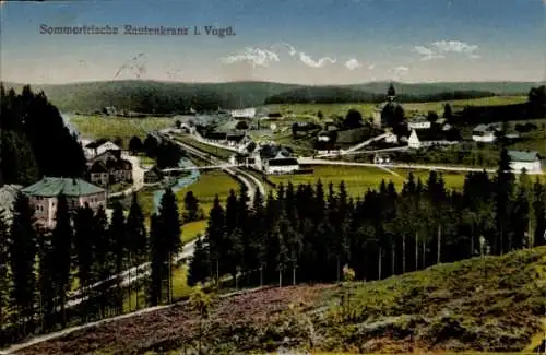 Ak Rautenkranz im Vogtland, Panorama