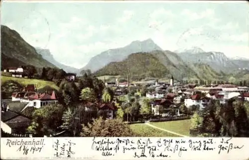 Ak Bad Reichenhall in Oberbayern, Panorama