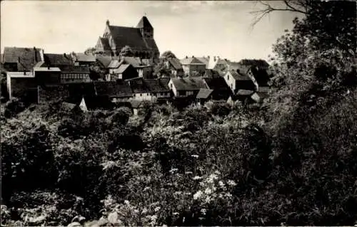 Ak Penzlin in Mecklenburg, Stadtansicht von der Burg