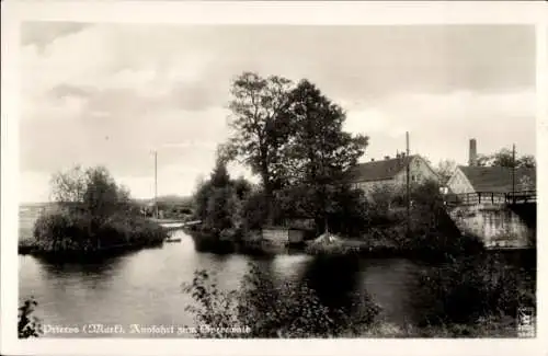 Ak Prieros in der Mark, Ausfahrt zum Spreewald