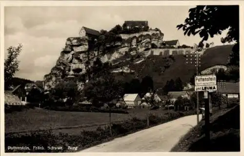 Ak Pottenstein in Oberfranken, Burg