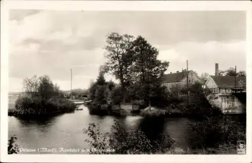 Ak Prieros in der Mark, Ausfahrt zum Spreewald