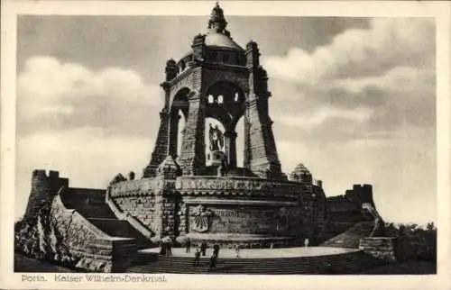 Ak Porta Westfalica an der Weser, Kaiser Wilhelm-Denkmal