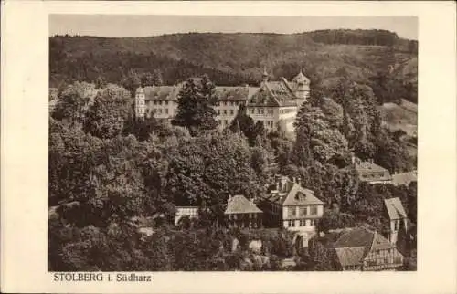 Ak Stolberg im Harz, Teilansicht