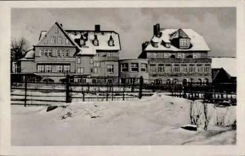 Ak Schierke Wernigerode im Harz, Hotel König, Winter