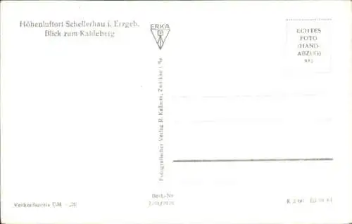 Ak Schellerhau Altenberg im Erzgebirge, Teilansicht, Kahleberg