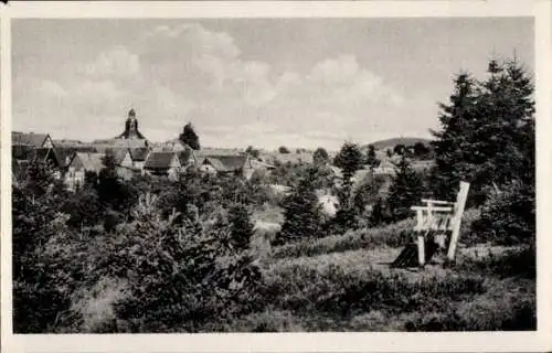 Ak Schwenda Südharz, Gesamtansicht, Auerberg