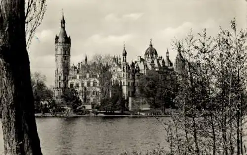 Ak Schwerin in Mecklenburg, Schloss, pädagogische Schule