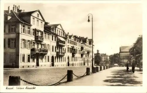 Ak Kassel in Hessen, Schöne Aussicht, Straßenpartie