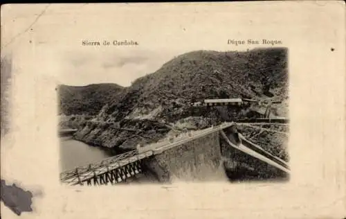 Präge Ak Córdoba Argentinien, Sierra de Cordoba, San Roque Dam