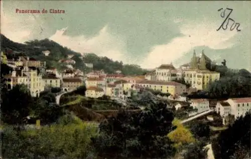 Ak Sintra Cintra Portugal, Panorama