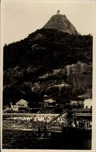 Ak Rio de Janeiro Brasilien, Balneario da urca Praia de banhos