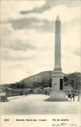 Ak Rio de Janeiro Brasilien, Avenida Beira Mar