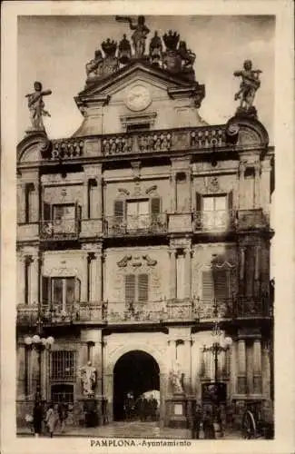 Ak Pamplona Navarra, Rathaus