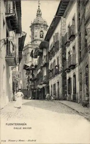 Ak Fuenterrabia Baskenland, Calle Mayor