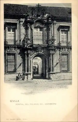 AK Sevilla Andalusien, Portal des Erzbischofspalastes