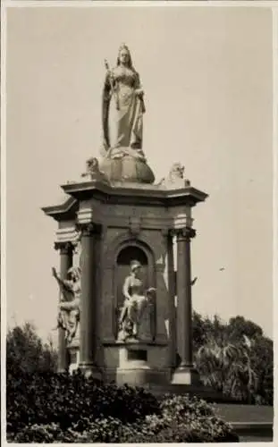 Ak Melbourne Australien, Königin Victoria Denkmal