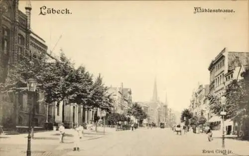 Ak Hansestadt Lübeck, Mühlenstraße