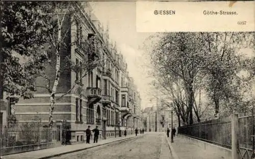 Ak Giessen Gießen an der Lahn Hessen, Göthe-Straße