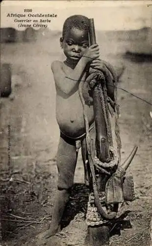 Ak Westafrika, angehender Krieger, junge Cerere