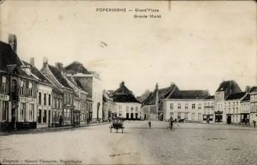 Ak Poperinghe Poperinge Westflandern, Grand Place