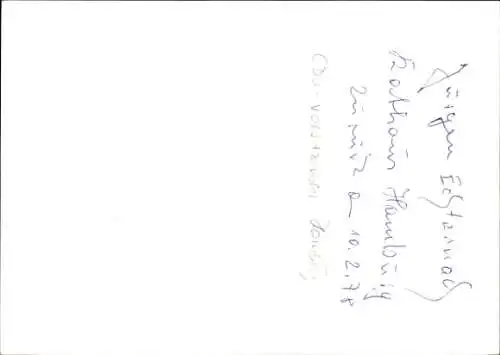 Ak Politiker Jürgen Echternach, Autogramm