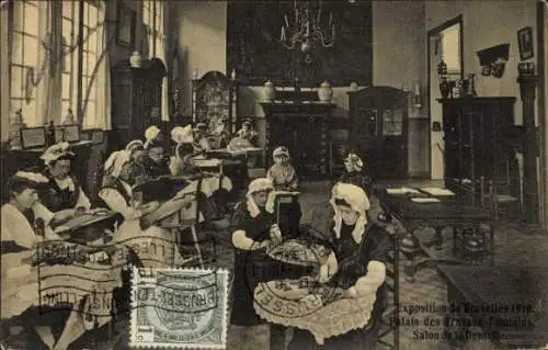 Ak Brüssel Brüssel, Ausstellung 1910, Palais des Travaux Feminines