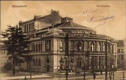 Ak Düsseldorf am Rhein, Stadttheater