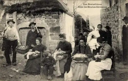 Ak Les Dentellieres in den Hautes-Cevennen