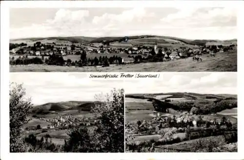 Ak Fretter Finnentrop im Sauerland, Panorama