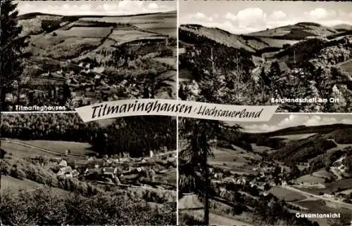 Ak Titmaringhausen Medebach im Sauerland, Panorama, Gesamtansicht