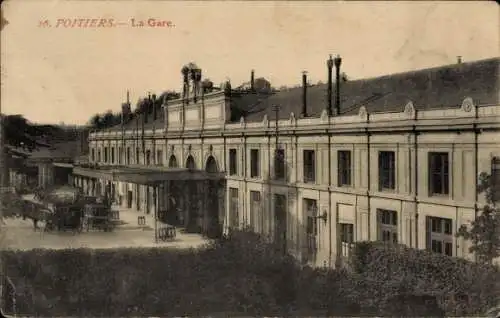 Ak Poitiers Vienne, der Bahnhof