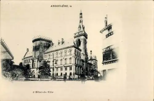 Ak Angoulême Charente, Rathaus