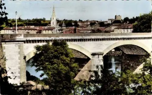 Ak Confolens Charente, Pont Neuf