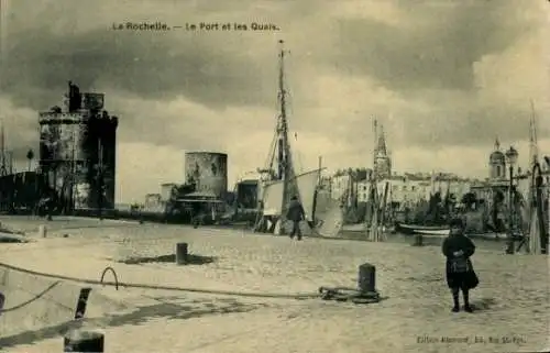 Ak La Rochelle Charente Maritime, Hafen