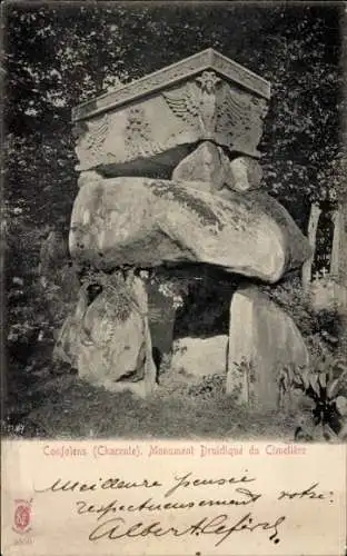 Ak Confolens Charente, Monument Druidique du Cimetiere