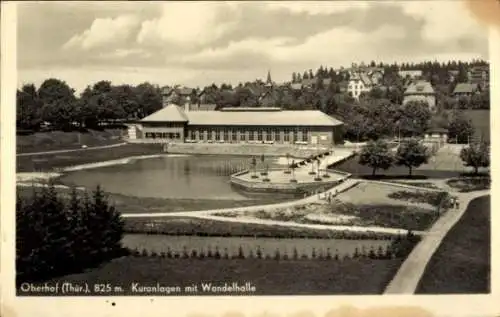 Ak Oberhof im Thüringer Wald, Kuranlagen mit Wandelhalle