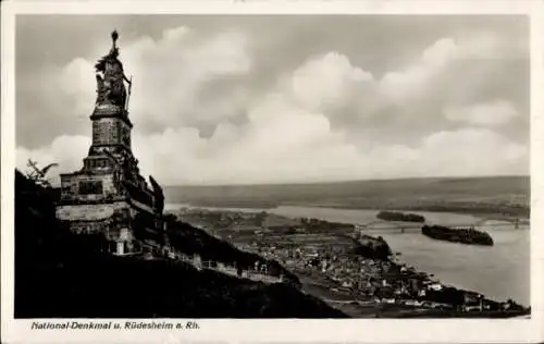 Ak Rüdesheim am Rhein, Niederwald Nationaldenkmal