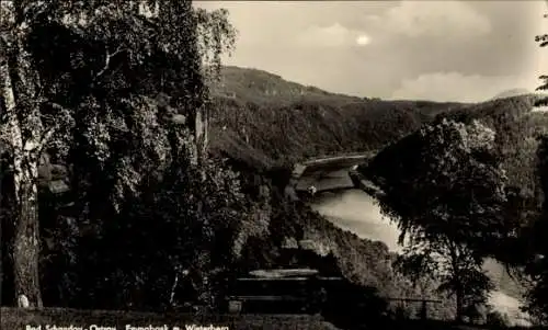 Ak Ostrau Bad Schandau Sächsische Schweiz, Emmabank, Winterberg