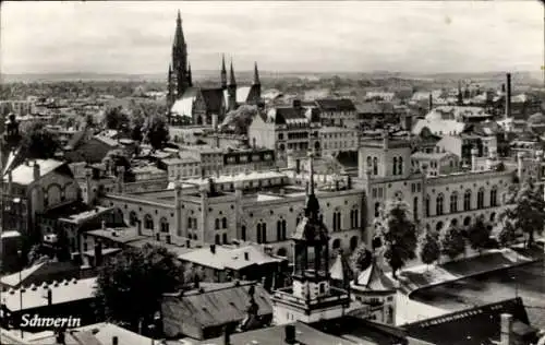 Ak Schwerin in Mecklenburg, Teilansicht