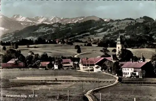 Ak Petersthal Oy Mittelberg Allgäu, Panorama