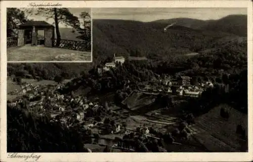 Ak Schwarzburg in Thüringen, Blick vom Trippstein, Trippsteinhäuschen