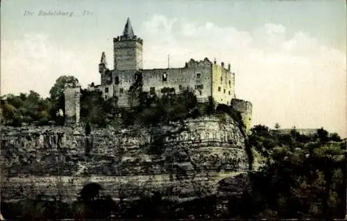 Ak Bad Kösen Naumburg an der Saale, Rudelsburg