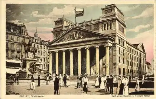 Künstler Ak Killian, Hermann, Aachen, Stadttheater