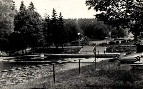 Ak Polenz Neustadt in Sachsen, Waldbad