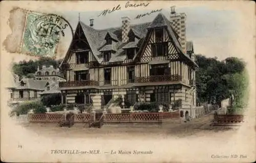 Ak Trouville sur Mer Calvados, La Maison Normande