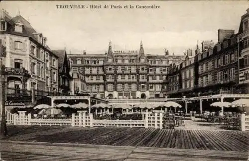 Ak Trouville Calvados, Hotel de Paris, la Cancaniere