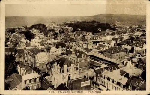 Ak Villers sur Mer Calvados, Panorama